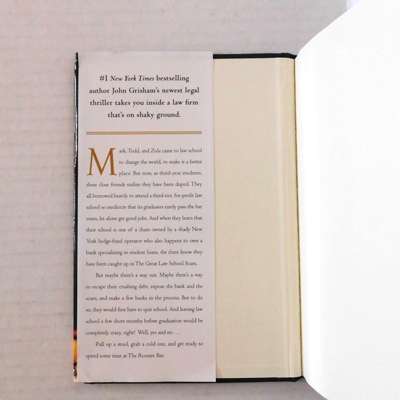 The Rooster Bar by John Grisham 2017 Hardcover Jacket Legal Thriller - Picture 4 of 6